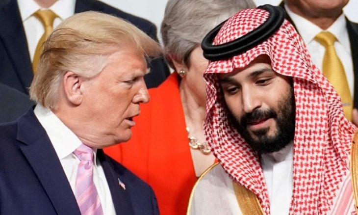 ترامب وولي العهد السعودي في قمة العشرين في اليابان. 28 يونيو 2019. رويترز
